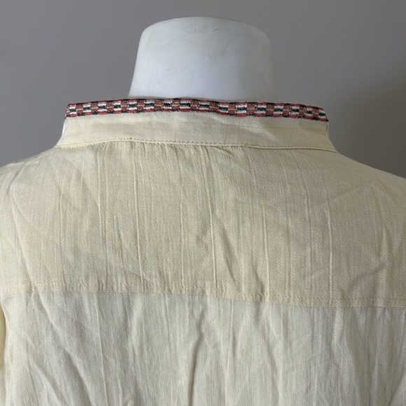 Marie Louise de Monterey Braid Blouse in Antique Embroidered Shirt Sz 10 NEW - Picture 7 of 15